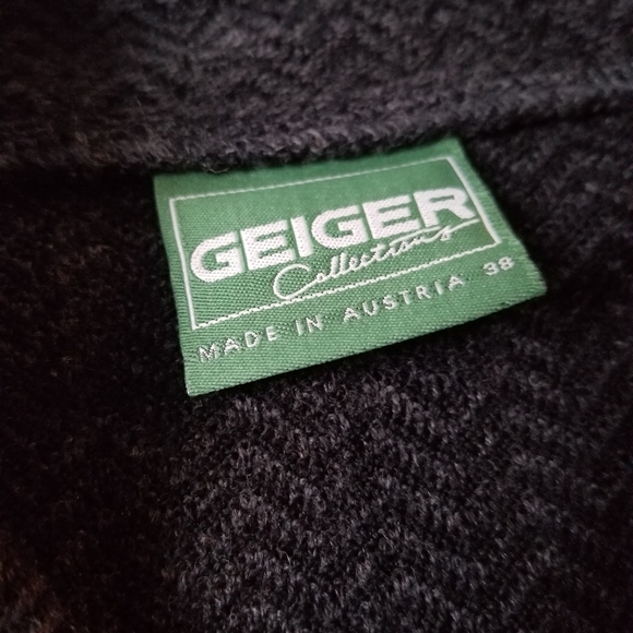 Geiger Wool Herringbone Peacoat - Picture 3 of 7